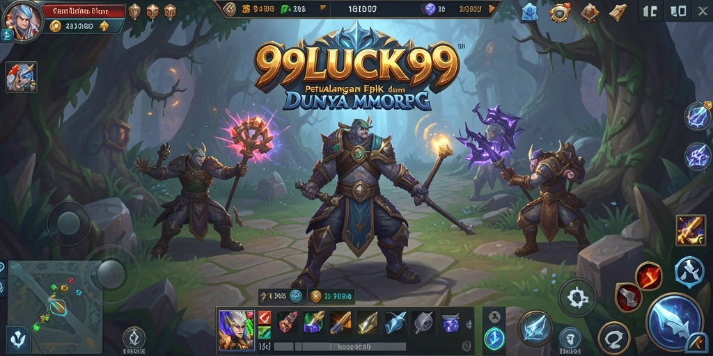 Tangkapan layar menampilkan aksi pertempuran epik dalam 99LUCK99.