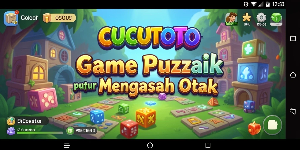 Screenshot gameplay CUCUTOTO menampilkan tantangan puzzle yang seru dan adiktif.