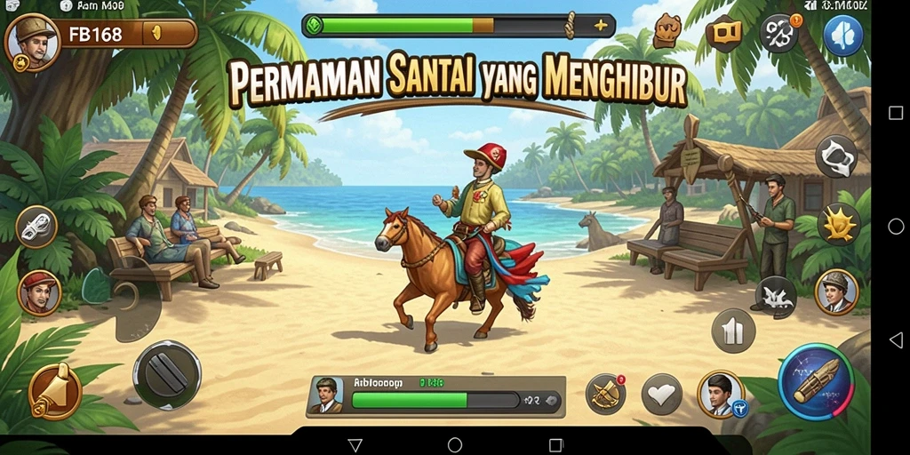 Screenshot FB168 menunjukkan gameplay yang santai dan seru.
