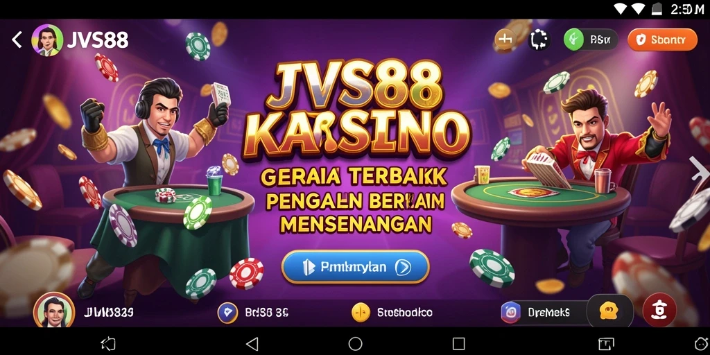 Tampilan gameplay menakjubkan dari JVS88 saat bermain Kasino.