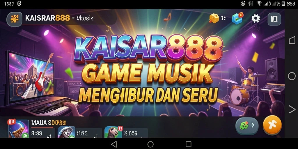 Tampilan gameplay KAISAR888 dengan berbagai genre musik.