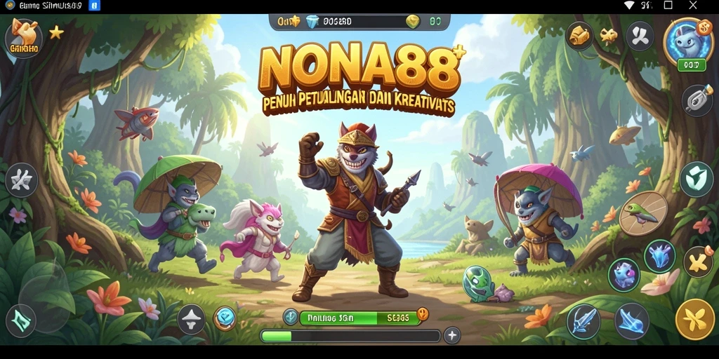 Screenshot gameplay NONA88 yang menunjukkan keindahan dunia virtual.