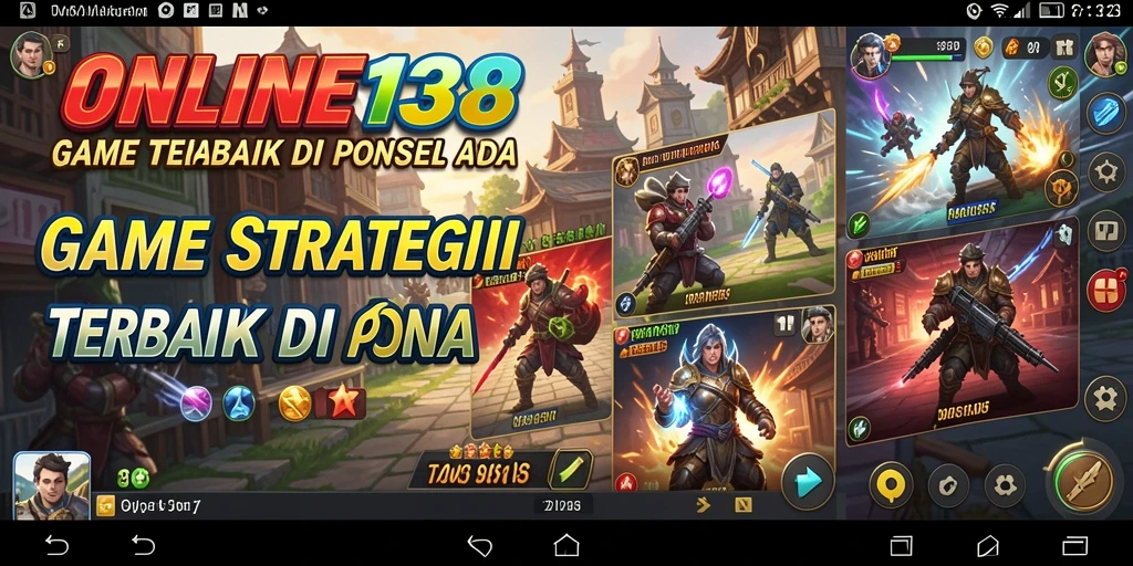 Tampilan gameplay <strong>ONLINE138</strong> dengan strategi pertempuran yang intens.