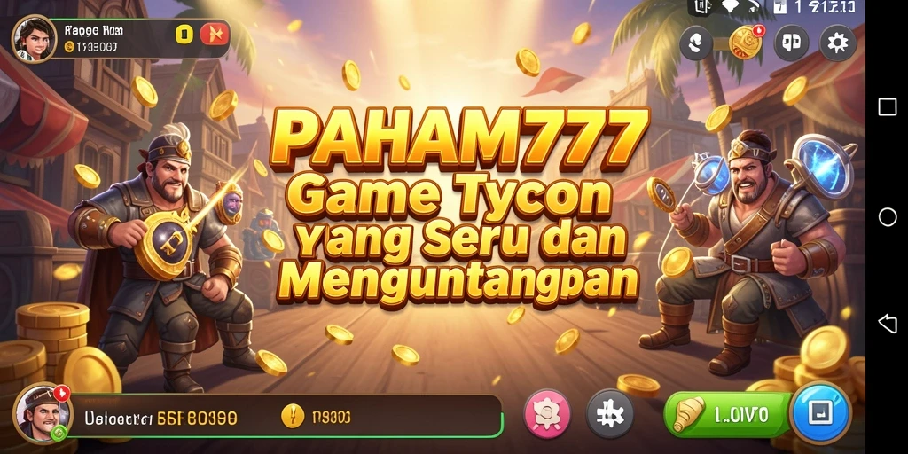 Screenshot utama PAHAM777 menunjukkan gameplay seru yang penuh strategi Tycoon.