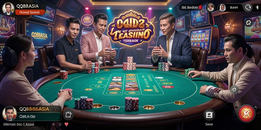 Screenshot gameplay Live Casino QQ88ASIA yang menegangkan dan interaktif.