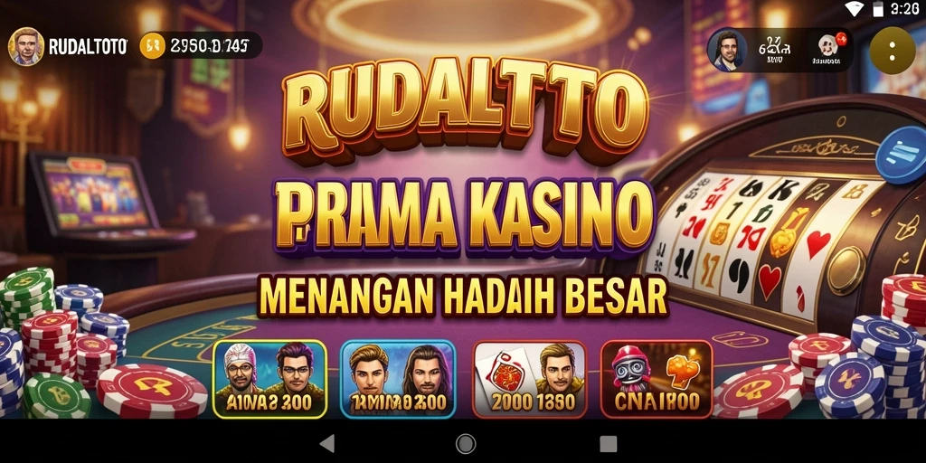Gameplay RUDALTOTO menampilkan pengalaman Kasino yang mengasyikkan.