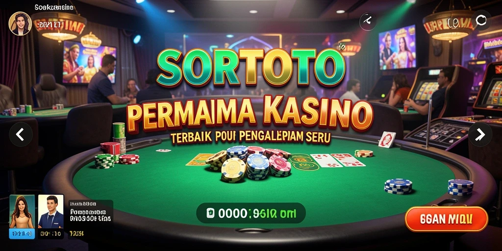 Screenshot SORTOTO menampilkan gameplay menarik dengan grafis kasino yang memukau.