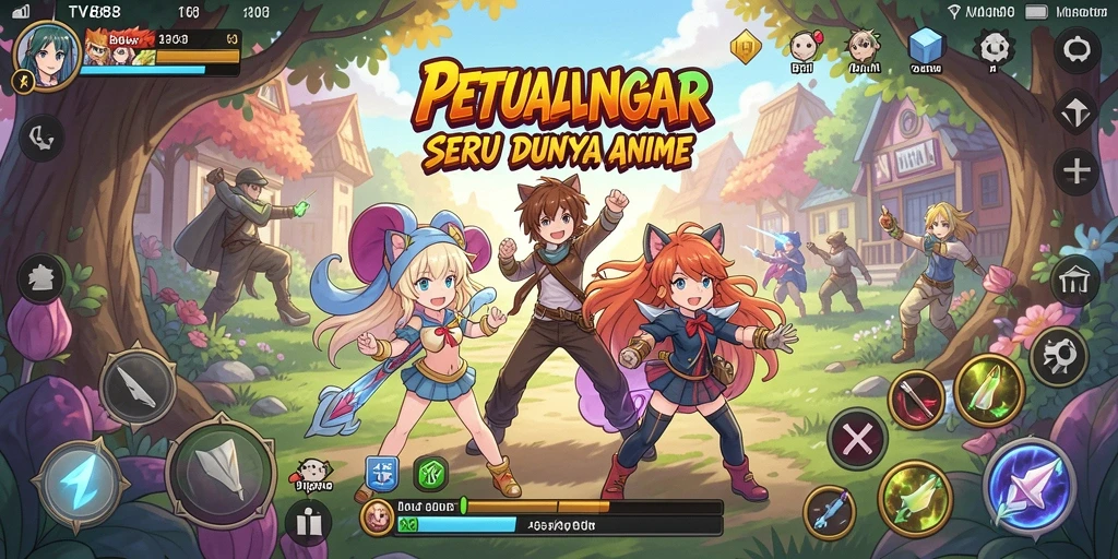 Tampilan menakjubkan dari gameplay Anime TV888.