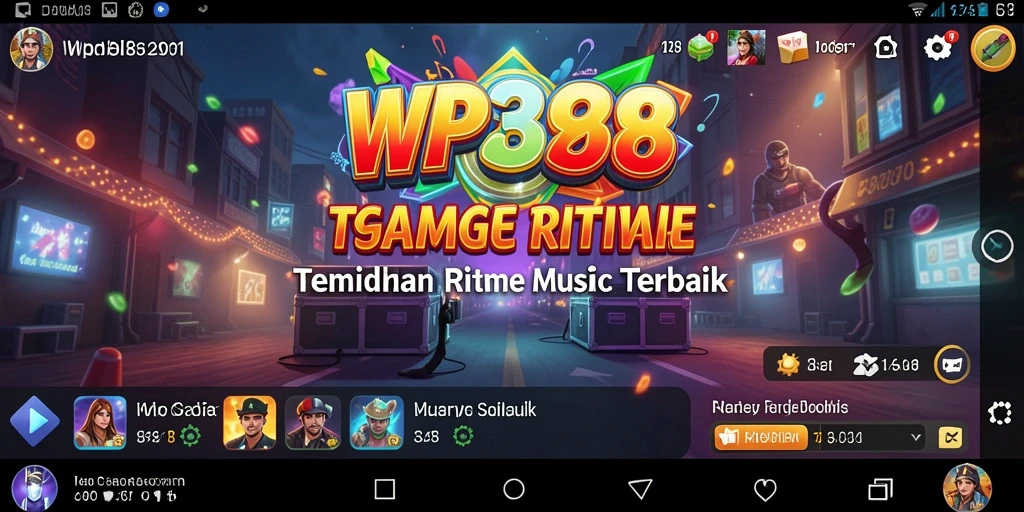 Tampilan gameplay mengasyikkan dari WP888 saat bermain musik.