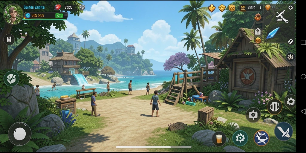 Tampilan gameplay ZK3 yang mengasyikkan dan penuh warna.